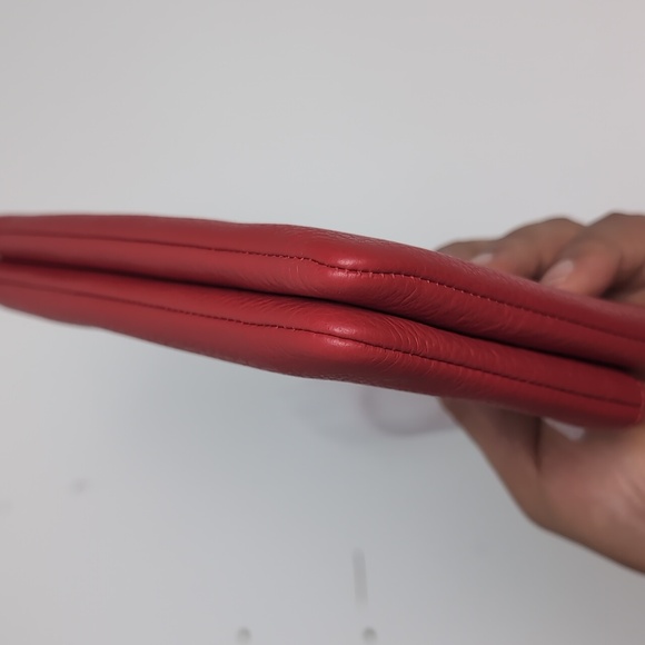 Coach C5610 Double Zip Leather Wallet Gold/Electric Red (Firm Price) - Picture 4 of 12